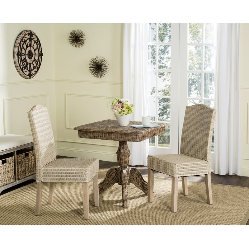 Hutto 18.8'' H Pine Side Chair, White Washed