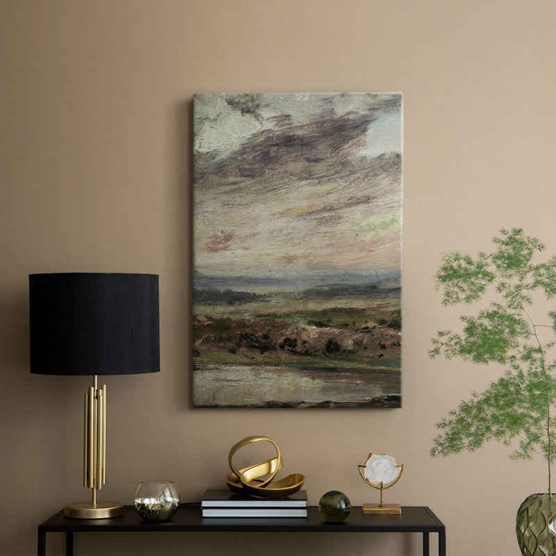Paysage rétro CCIX - galerie Cavas, H 48 po x l 32 po