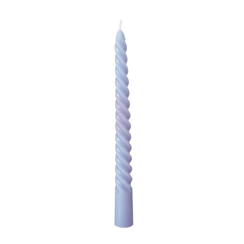 Unscented Taper Candle, Pale Purple
