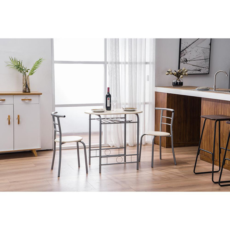 Ensemble repas pour 2 personnes Houchin, Bois naturel