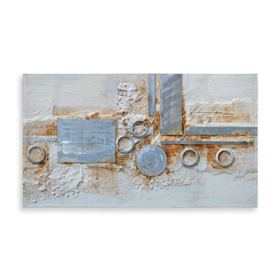 Industrial Gray Abstract Shape Tablecloth | Indoor/Outdoor Decor