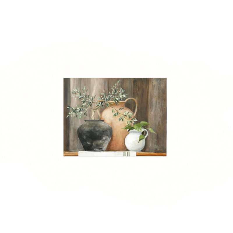 "Farmhouse Olive Branches", art mural sur toile 24 "x 18"