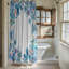 Subtle Floral Patterns - 1 Piece Standard Shower Curtain-133328414