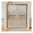60 in. W x 74 in. H  Shower Door in Matte Black with 5/16 in. (8 mm) Clear Glass