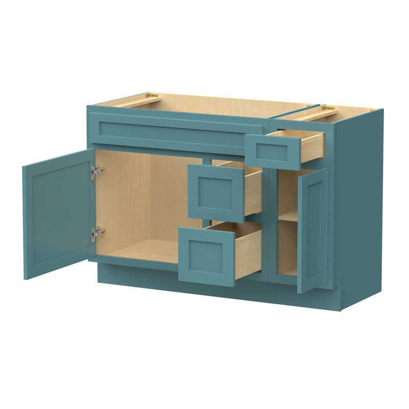 48'' Single Bathroom Vanity Base Only, Teal