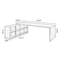 Bureau de direction en bois massif noir en L-1181497650-1181497661