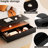Modern Led Lights Coffee Table With 2 Spacious And Practical Drawers Black Rectangular - Versatile & Chic-935946620