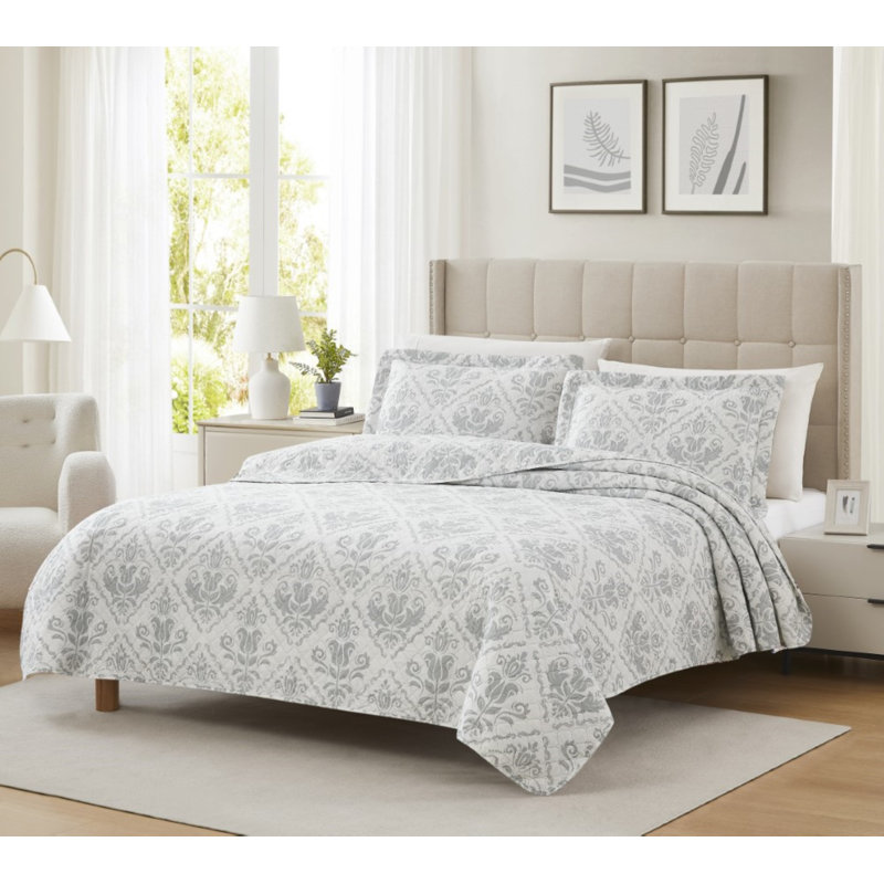 Literie Hudson, Courtepointe grand + 2 couvre-oreillers standard