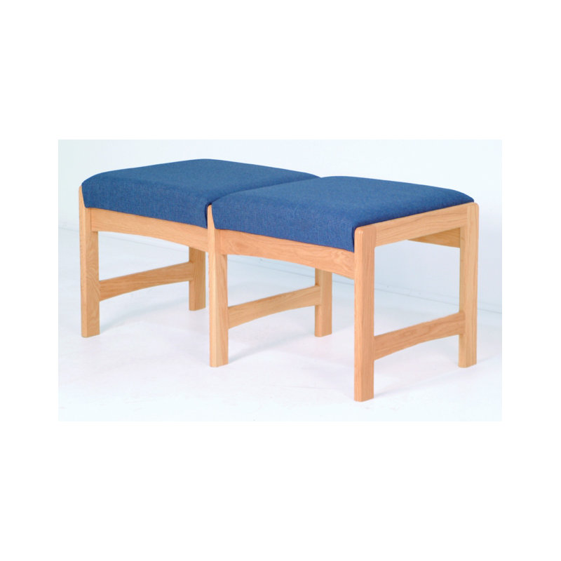 Banc Natan Geis, Chêne clair, Bleu poudré