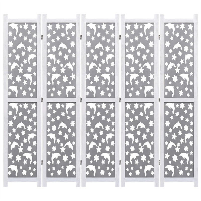Paravent pliable à 5 panneaux l 69 po x H 64,7 po Ayoub