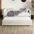 Tufted Upholstered Twin Daybed with Twin Trundle and Drawers-1494800466