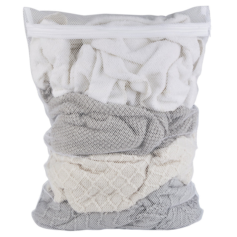 Grand sac à linge en filet avec étiquette d'identification Laundry 360, H 0,5 po x l 18,7 po x P 27,2 po