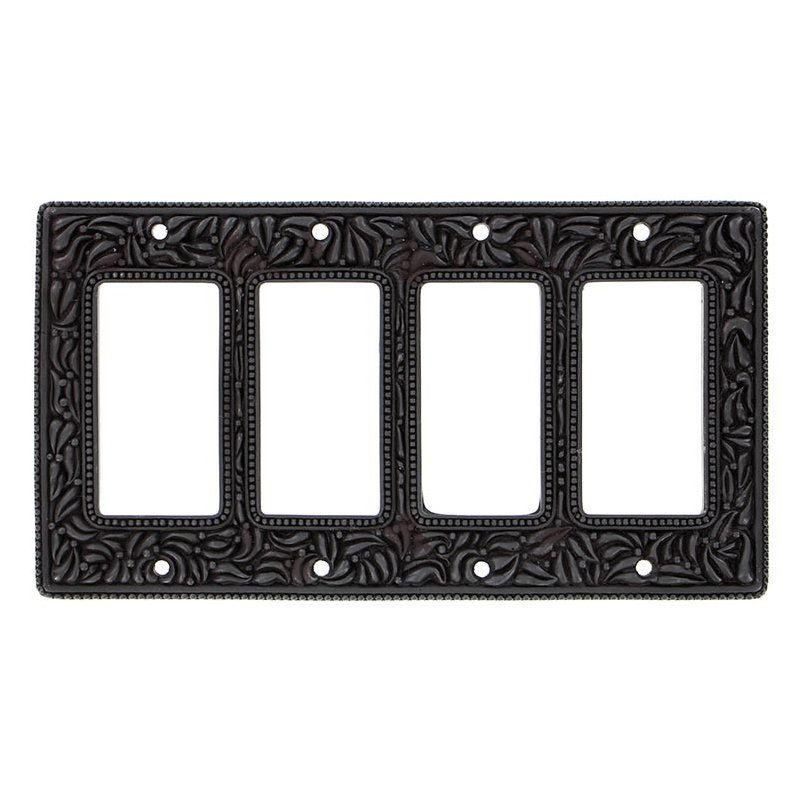 San Michele 4-Gang Rocker Wall Plate, Oil-Rubbed Bronze