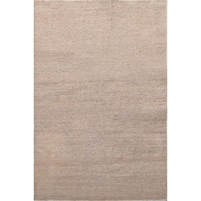 Kilim Non-Skid Kitchen Mat, Light Gray