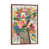 Toile avec cadre en bois brun classique