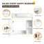 Meuble-lavabo mural 24 po avec lavabo en céramique, armoire de salle de bain flottante moderne avec tablette ouverte et porte simple, conception peu encombrante pour salle de bain-827477529-827477532