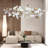 Ceramic Ginkgo Leaves Chandelier Lighting, D-112489640