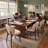 20.1" Extra Wide Upholstered Dining Chair, Side Chair with High Wingback, Armless Vanity Chair With Solid Wood Legs For Dining Living Room Vanity Office, Beige, Set of 6-68710396-68710391