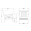 Chaise de patio en teck Brunswick avec coussins-151300351-151300350