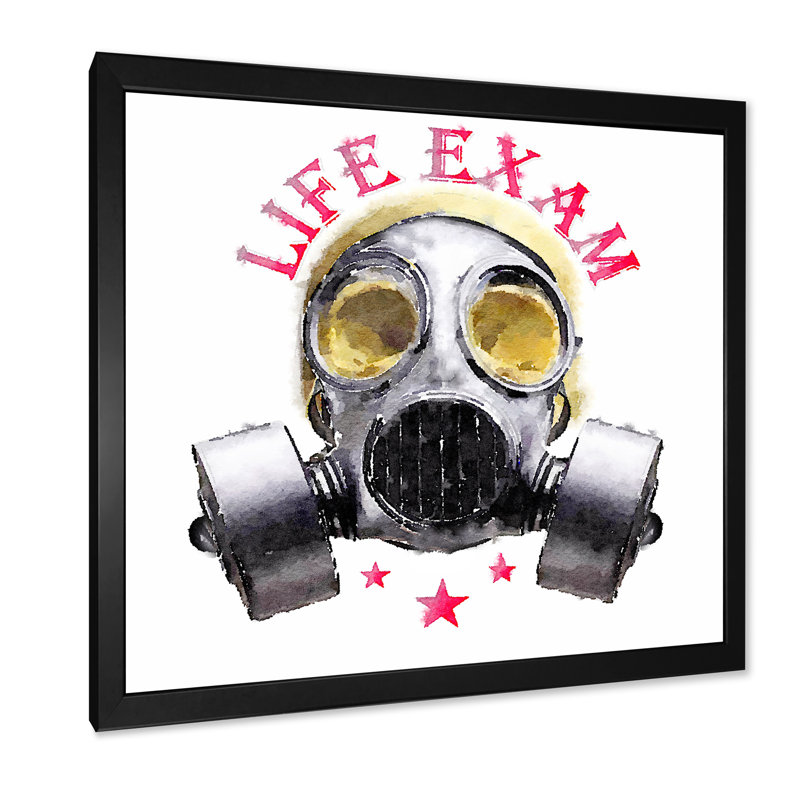 Coon Life Exman Skull - Peinture, Cadre photo noir, H 16 po x l 16 po