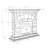 Iseminger 40" Freestanding Electric Fireplace, Faux‑Stone & Wood Mantel-Gray-448512913