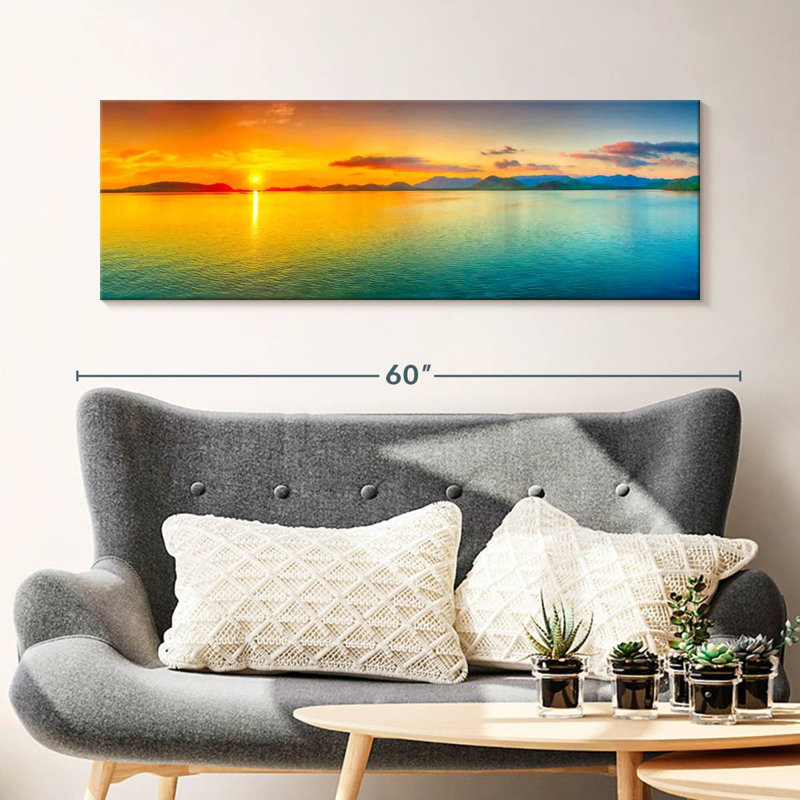 Landscape Beach Canvas Print, 16" H x 48" W x 1.25" D