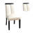 Faux Leather Upholstered Side Chair in White