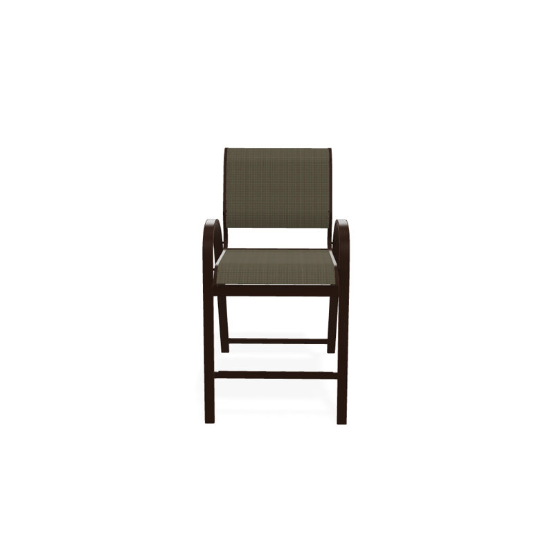 Tabouret de bar 42 po Holna, Tweed Sunbrella® brun, Kona texturé