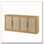 Buffet 67 po 4 portes en rotin
