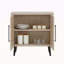 Armoire d'appoint cannelée 31 po en chêne blanchi