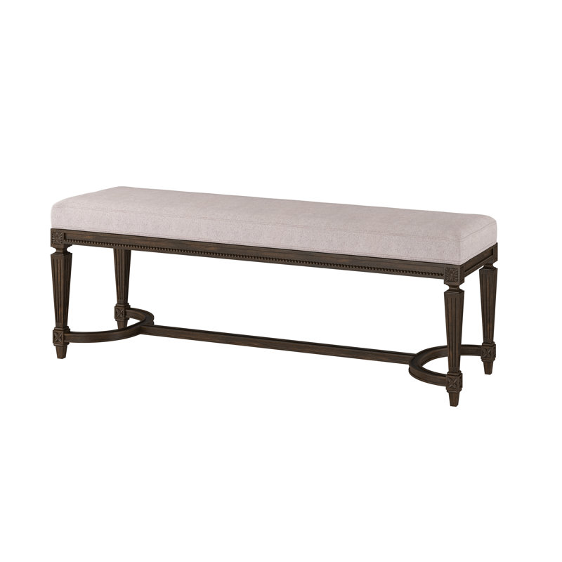 Banc de rangement Grant, Espresso, Coquille d'huître (tissu performance) 1359-93