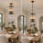 4-Light Industrial Hemp Rope Pendant Light