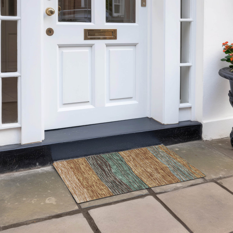 Tapis intérieur / extérieur avec envers antidérapant Withams, Rectangle 1 pi 8 po x 2 pi 6 po