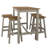 Poppy-Jo 4 - Person Pine Solid Wood Top Four Leg Dining Set-61354390