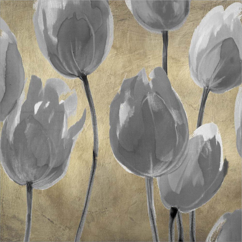 «Gray Tulips I» par Luca Villa, art mural sur toile
