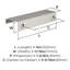 Poignée d'armoire en nickel satiné de 4 po (102 mm) Streamline Tab - paquet de 10-111778367-111778370-137717157