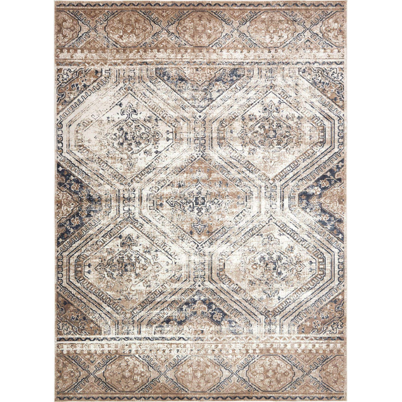 Coran Oriental Indoor Rug, Rectangle 6'1" x 9'