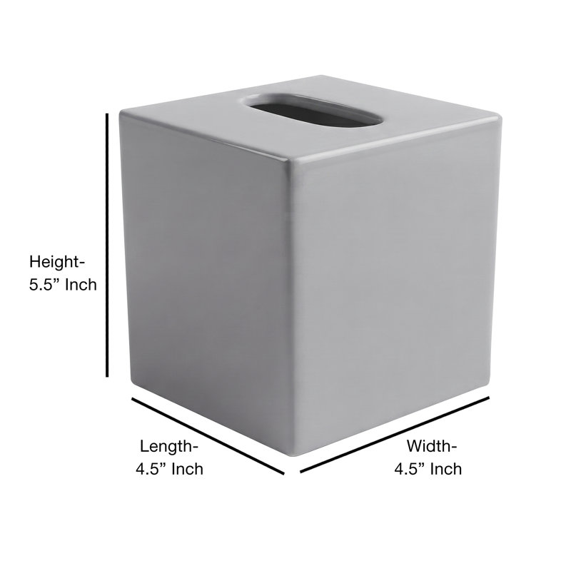 Tissue Box Cover, Gray
