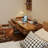 Brown Rectangular Solid Wood with 2 drawers desk