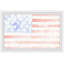 Impression encadrée « faded American Flag »-51961065