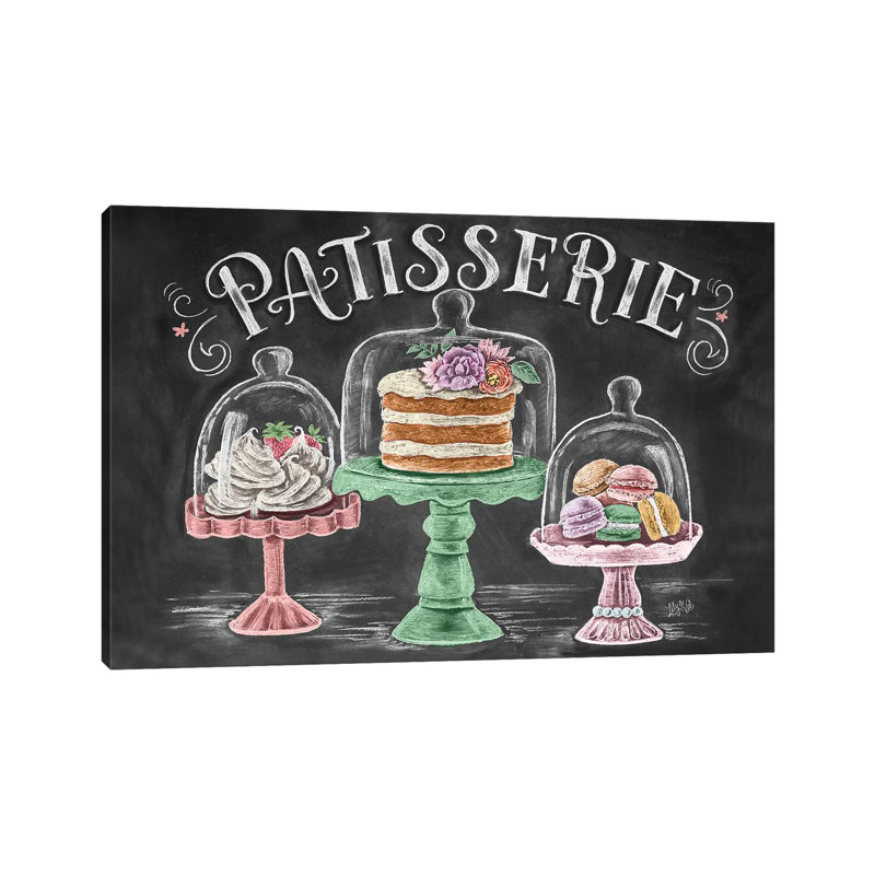 Pâtisserie par Lily & Val - Giclée sur toile tendue avec châssis, null
