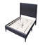 Grand lit, tête de lit tapissier en tissu de chambre à coucher 1 pièce-1129686722