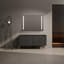 58,69 po x 17,94 po x 30,31 po - Contreplaqué - 1 pièce - Chêne foncé - Meuble-lavabo autoportant