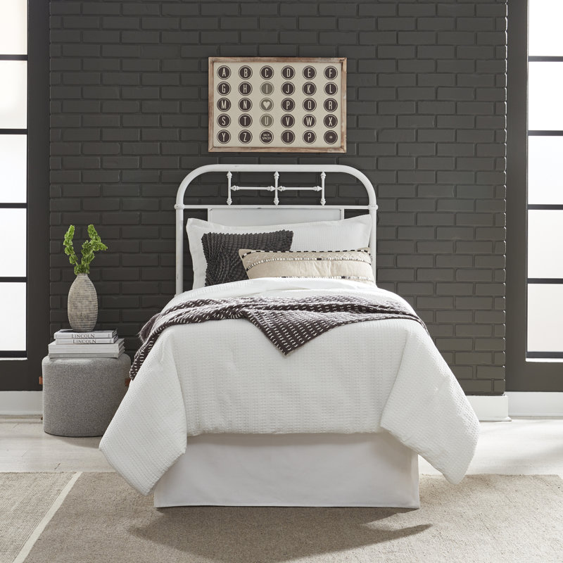 Tête de lit en métal Vintage Series - blanc antique