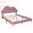 Upholstered Cloud-Shape Bed ,Velvet Platform Bed-1784554124-1784554125