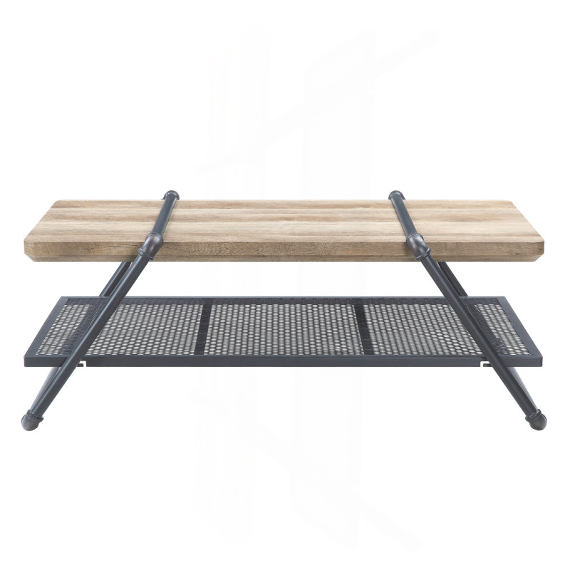 Table basse chêne et gris sable
