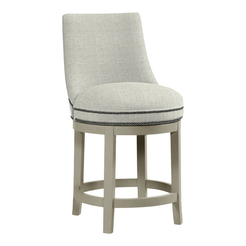 Tabouret de comptoir 26 po Vesper, Amande chamois, Fougère Perigold Replay
