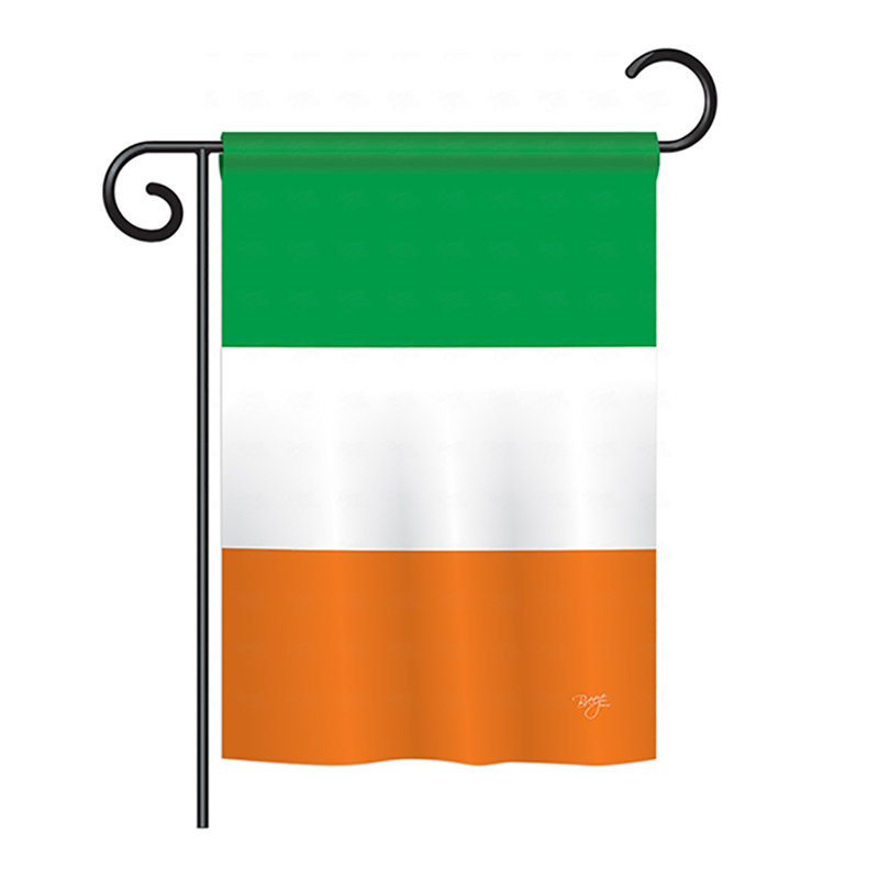 Drapeau de maison en polyester 2 côtés ireland country, H 40 po x l 28 po