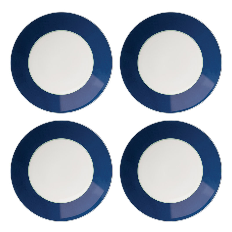 Porcelain Appetizer Plate, Blue/White
