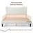 Anij Upholstered Wingback Bed